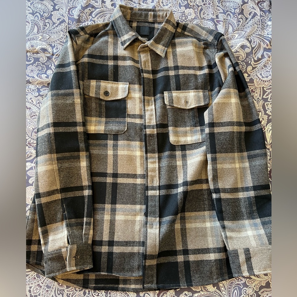 H&M wool flannel jacket